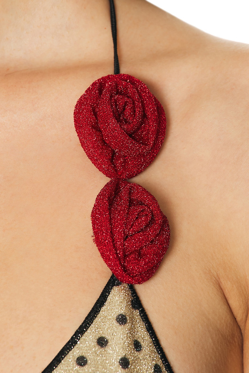 Oséree Lumiere Rose Pois Microkini Bikini Set outlook