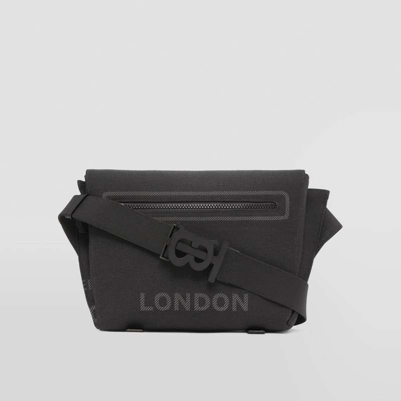 Small Horseferry Print Nylon Messenger Bag 7