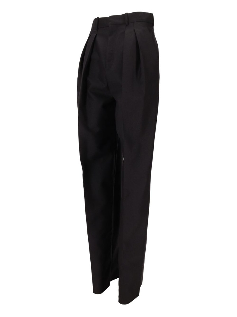 SAINT LAURENT pleated-front straight trousers outlook