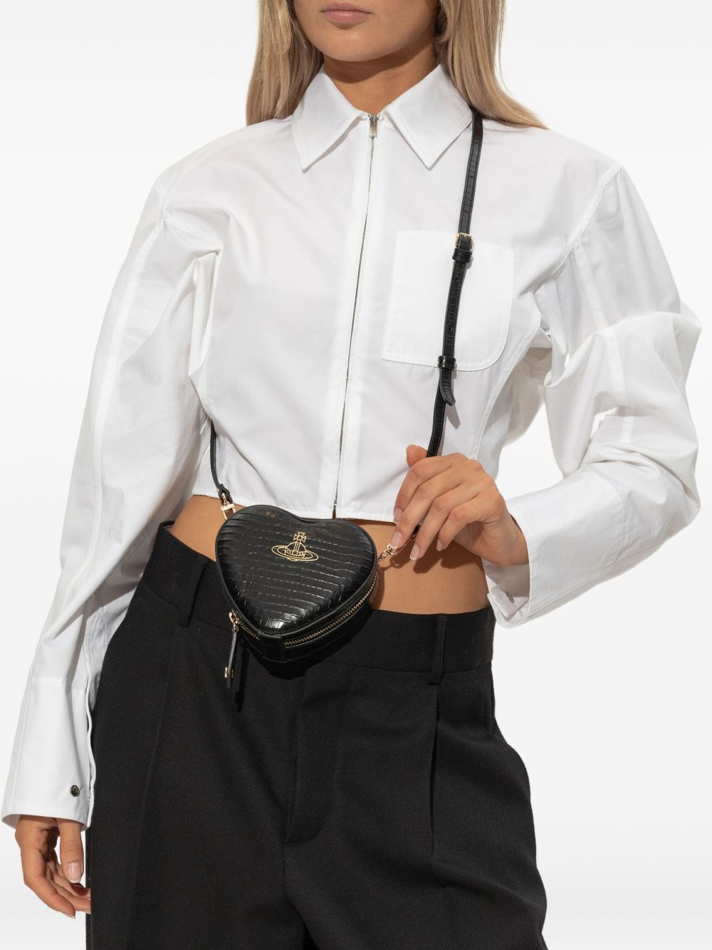 heart-shaped cross body bag - 2