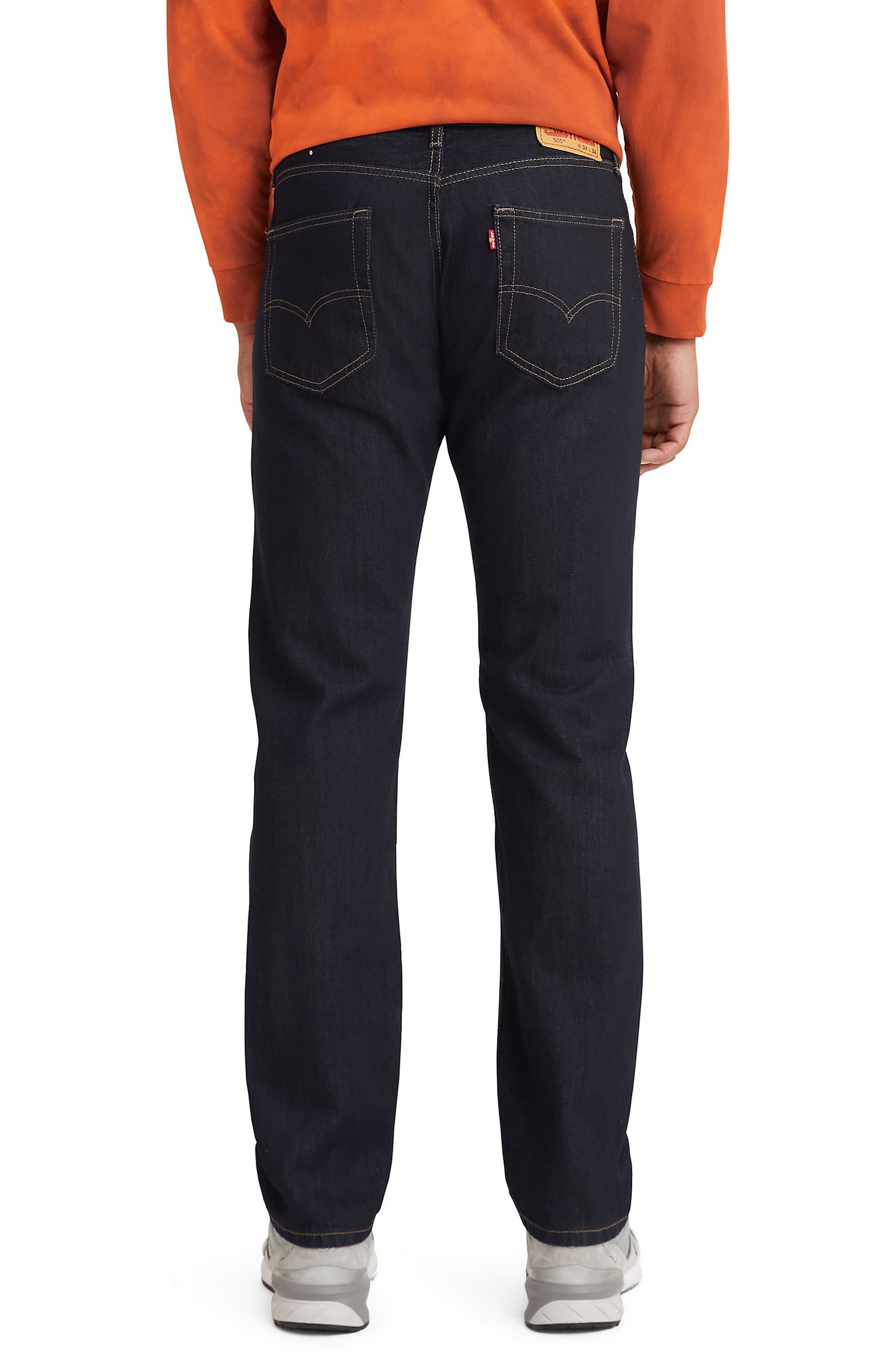 levi's 505™ Relaxed Straight Leg Jeans in At Your Darkest Rins at Nordstrom - 2