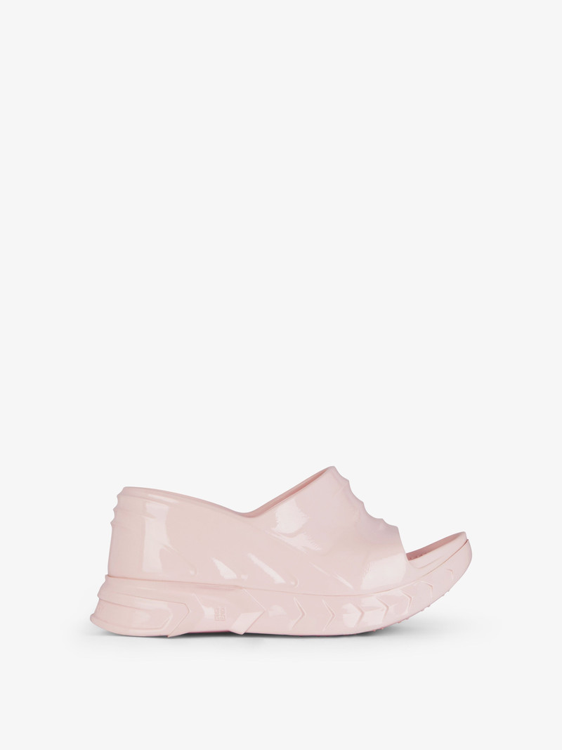 MARSHMALLOW WEDGE SANDALS IN RUBBER 1