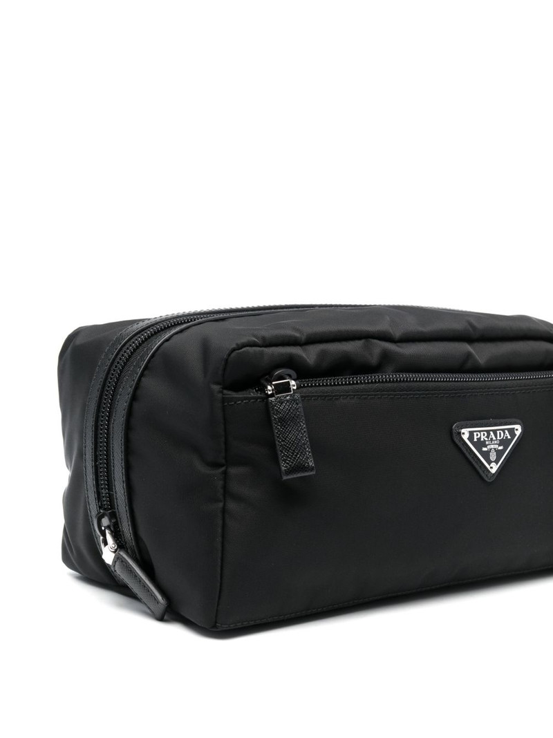 triangle-logo makeup bag 3