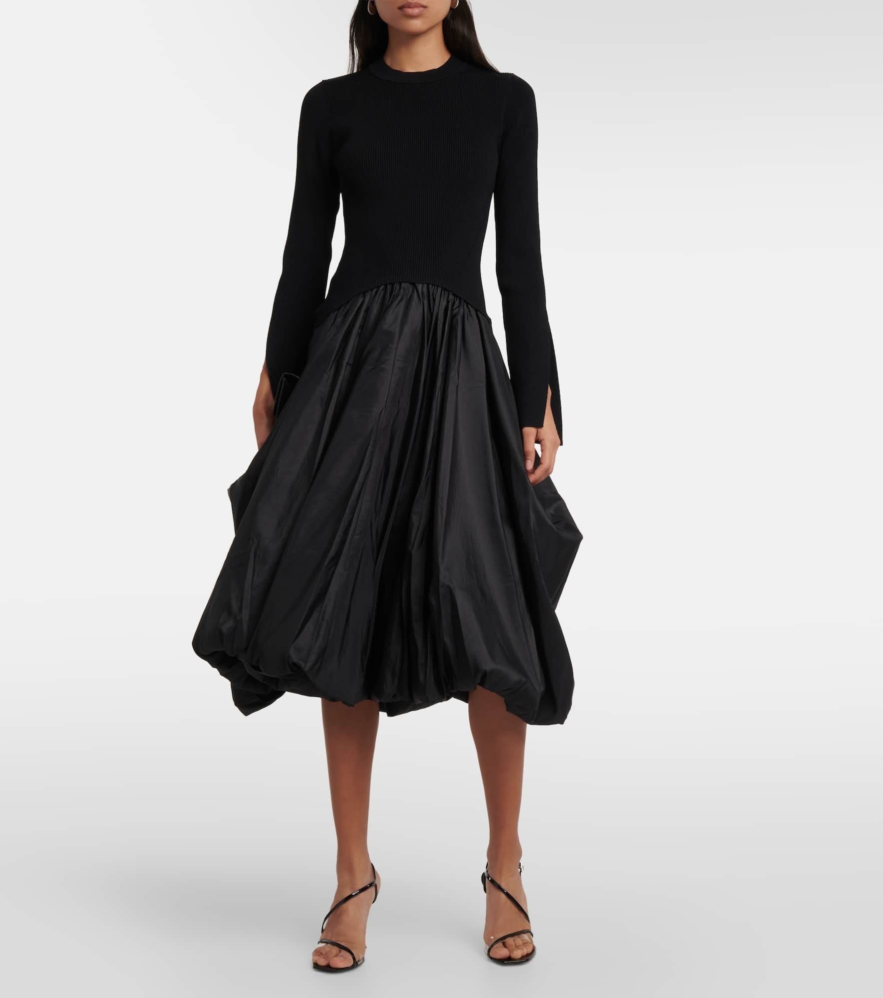 Kenlie taffeta-trimmed midi dress - 2