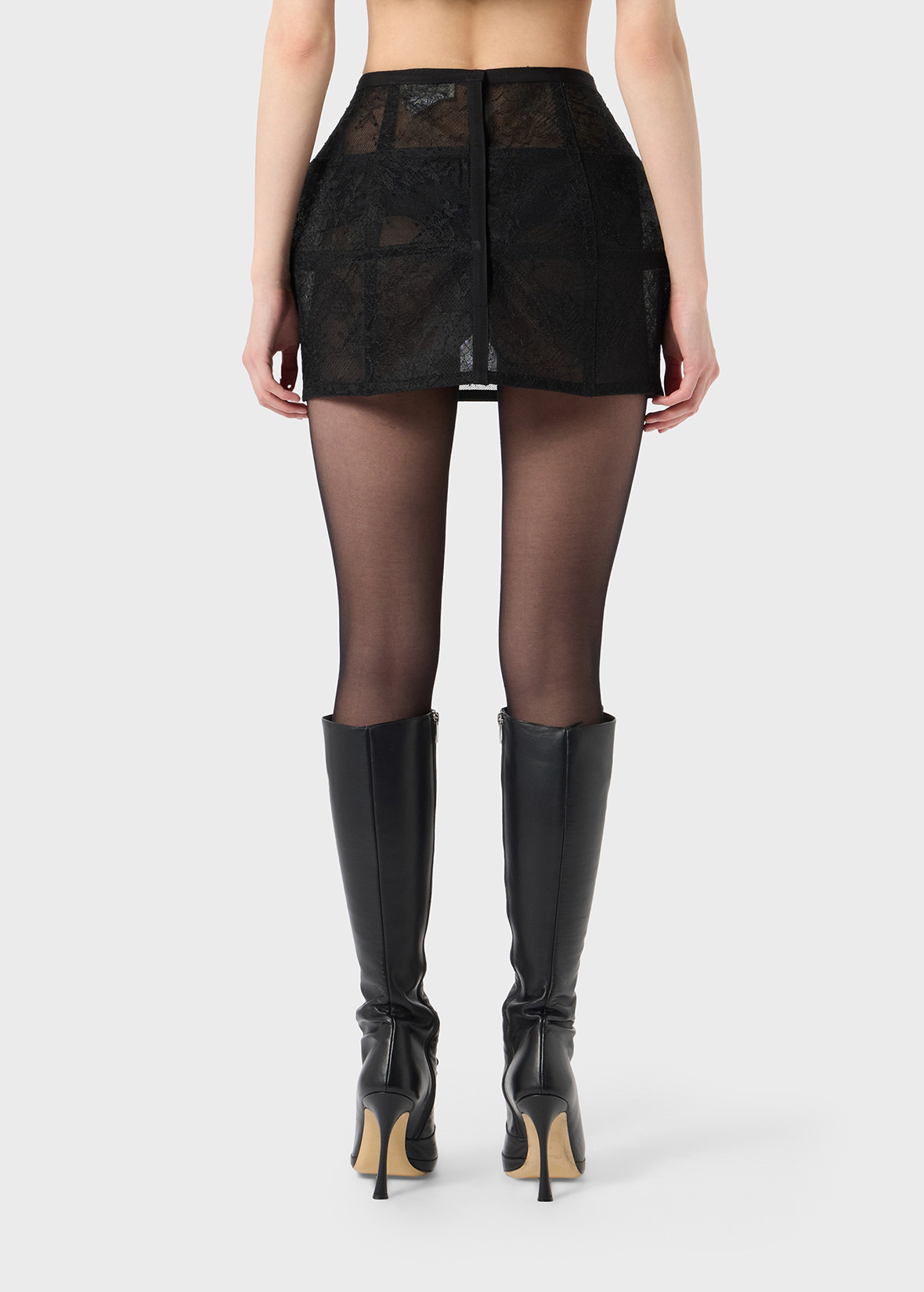 CAGE SKIRT IN CRINOLINE AND LACE - 4