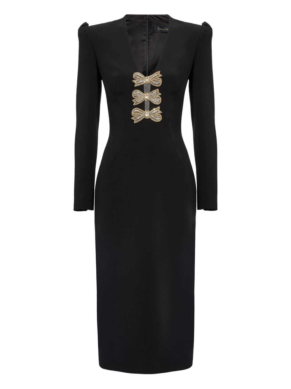 Carina jewel-embellished midi dress - 1