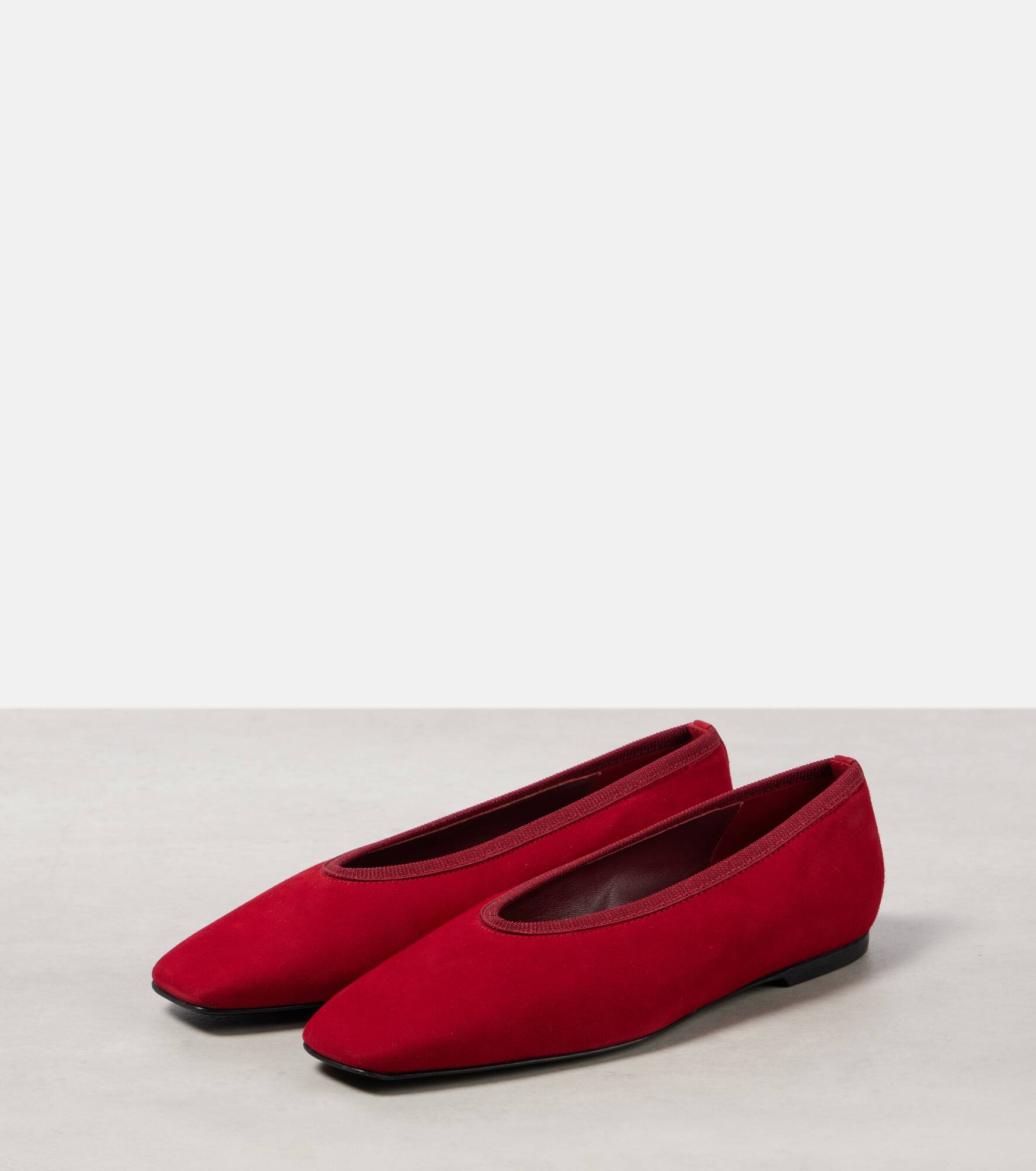 Suede ballet flats - 4