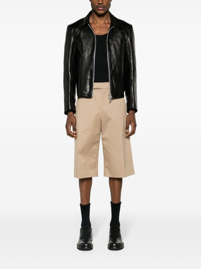 Alexander McQueen mid-rise cotton bermuda shorts outlook