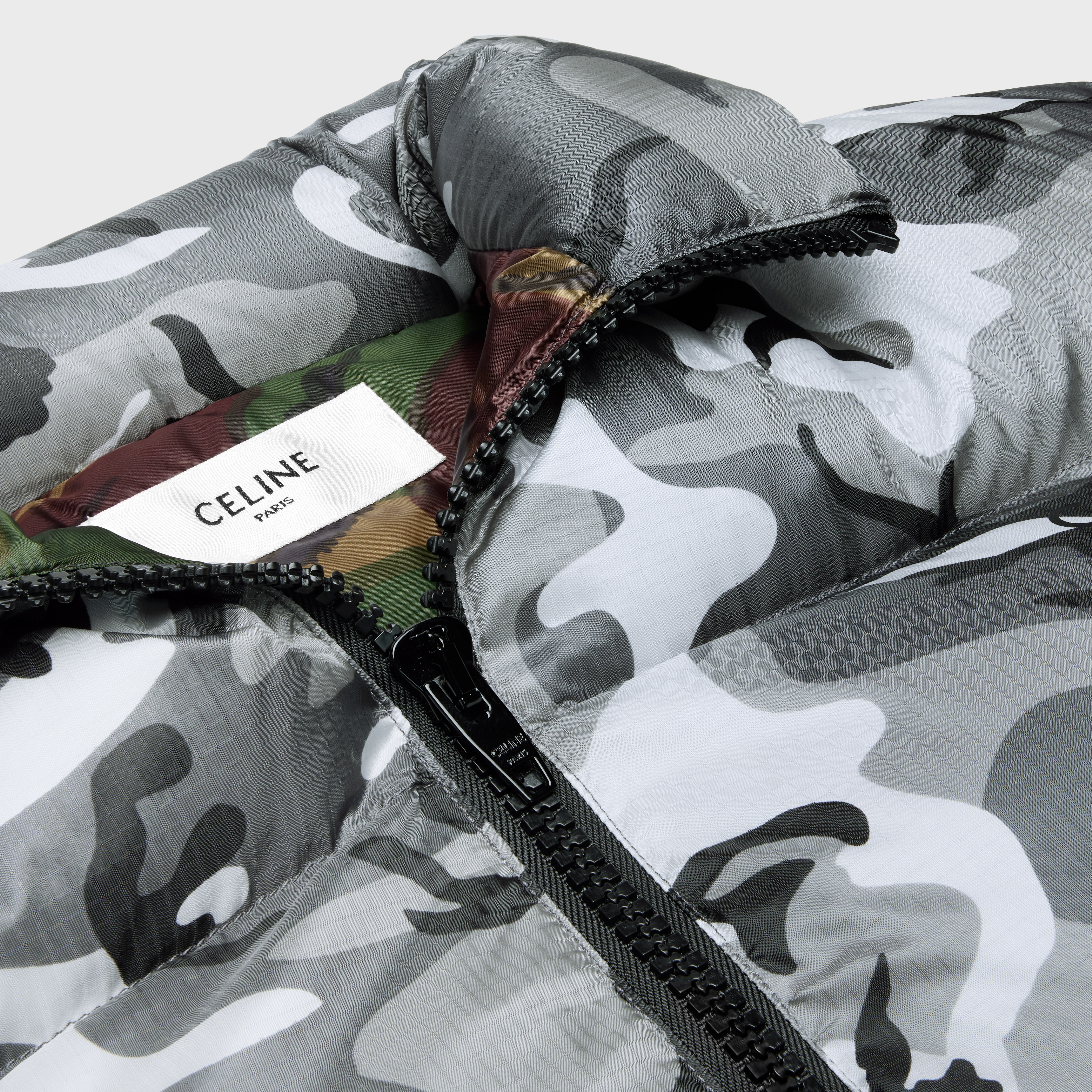 CELINE SHORT DOWN JACKET IN NYLON - 3