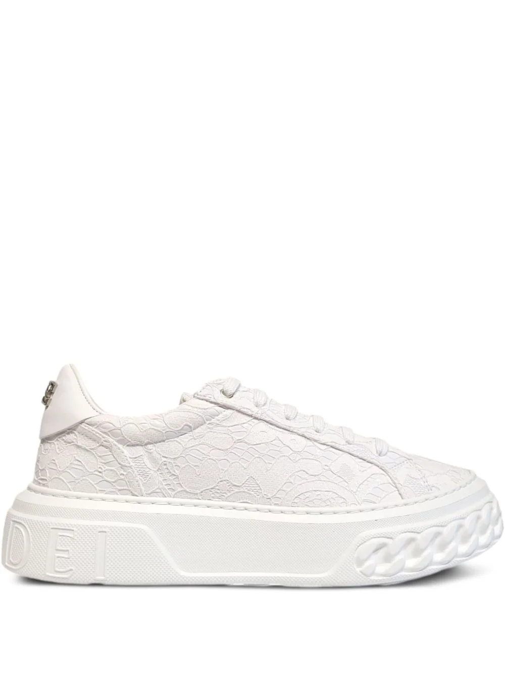 Off Road lace-effect chain-trimmed sneakers - 1