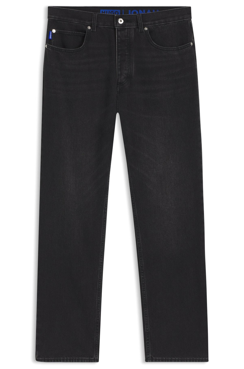 REGULAR-FIT JEANS IN DARK-GRAY DENIM 1