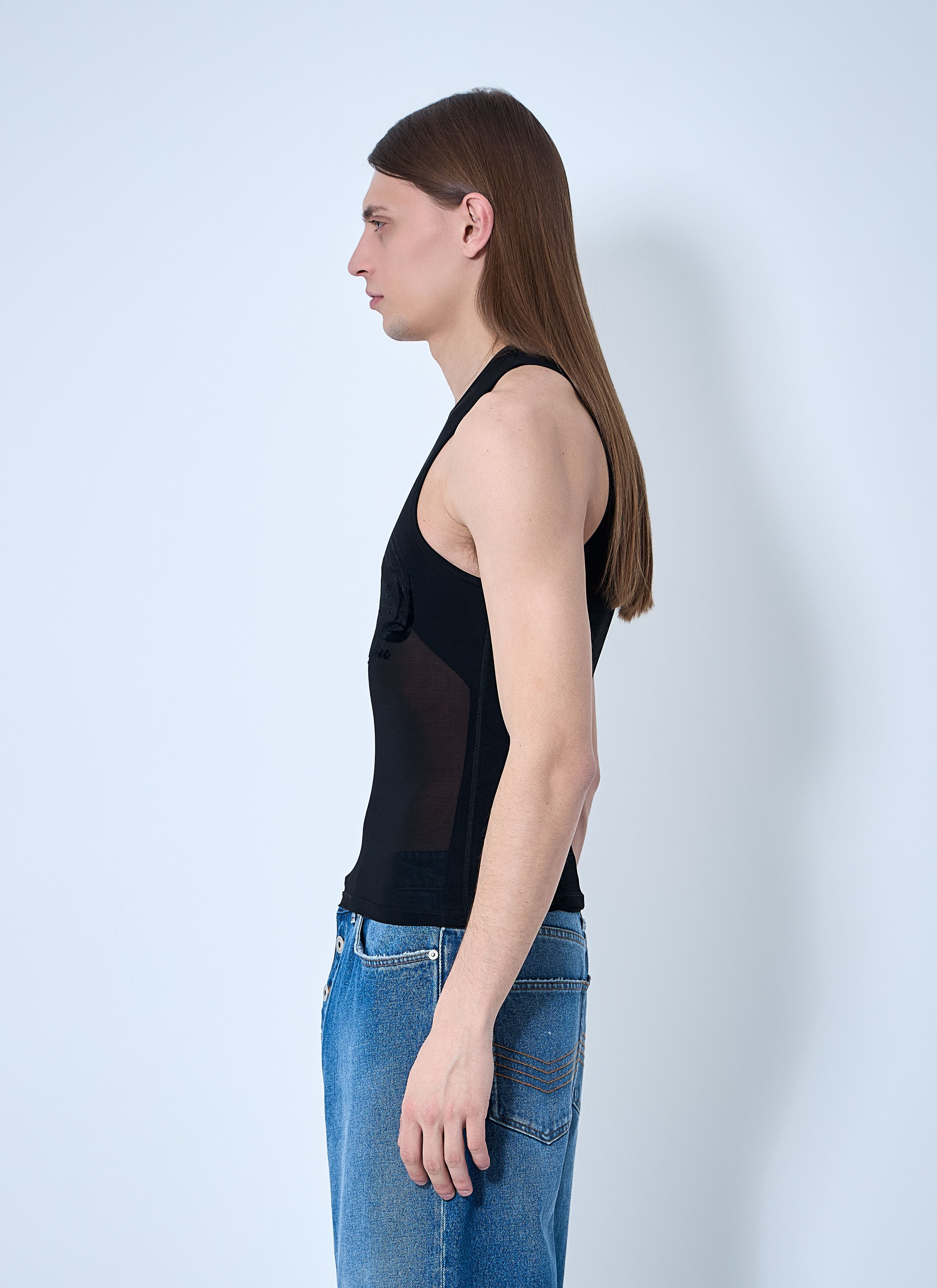 Mesh Tattoo Tank Top - 3