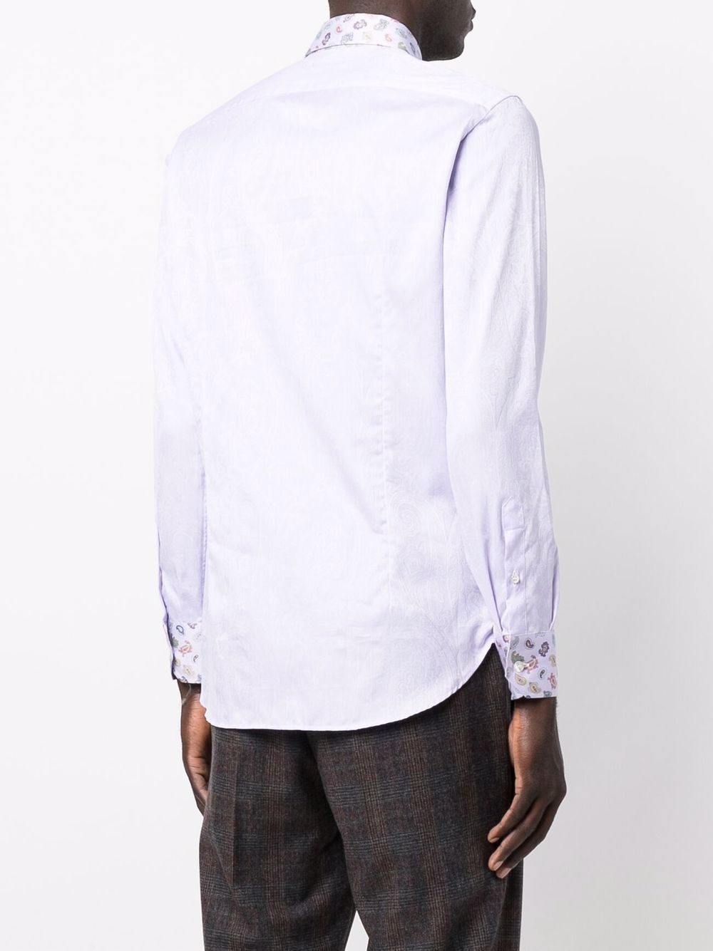 paisley-print collar shirt - 4