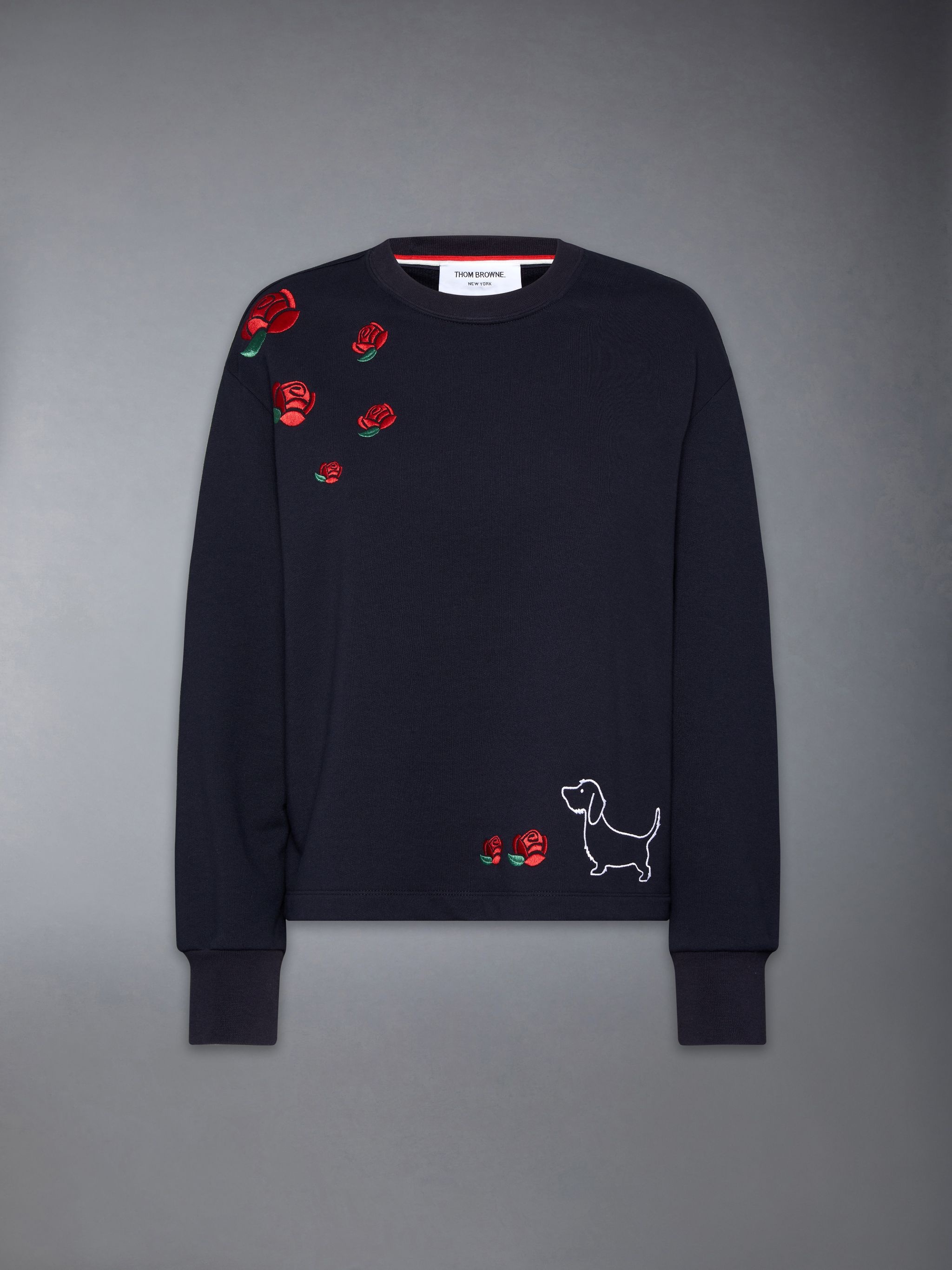 Hector-embroidered cotton sweatshirt - 7