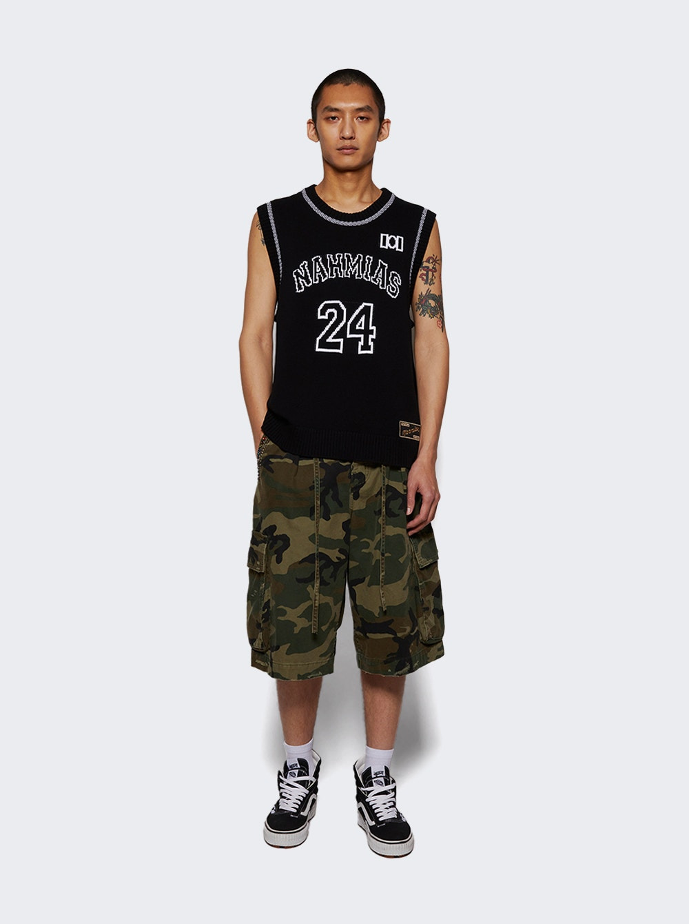 Knit 24 Basketball Jersey Black - 5
