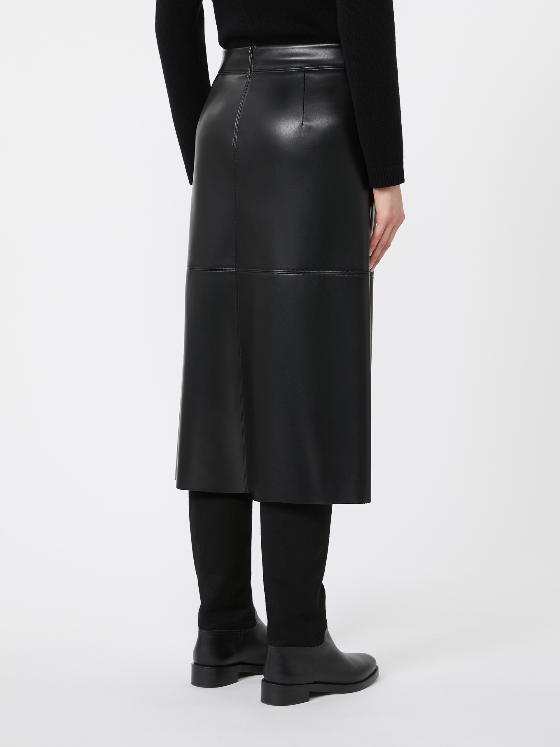 PLATA Coated fabric skirt - 4