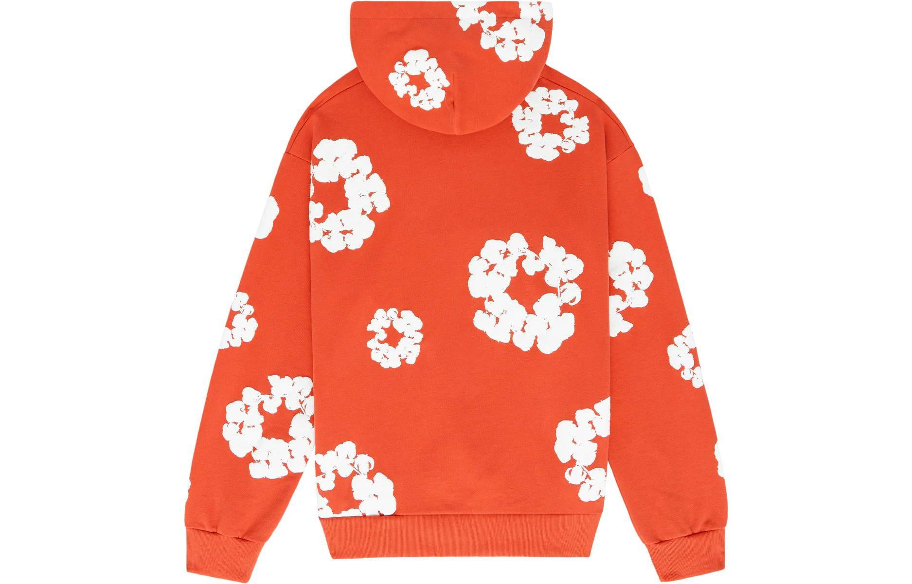 Denim Tears Cotton Wreath Logo Hoodie 'Orange White' 301-090-30 - 2