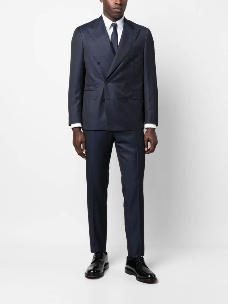 Canali double-breasted wool suit outlook