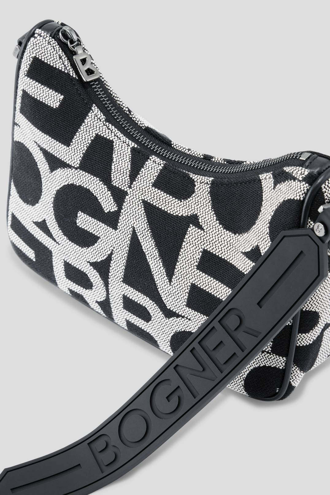 PANY LORA SHOULDER BAG IN BLACK/OFF-WHITE 6