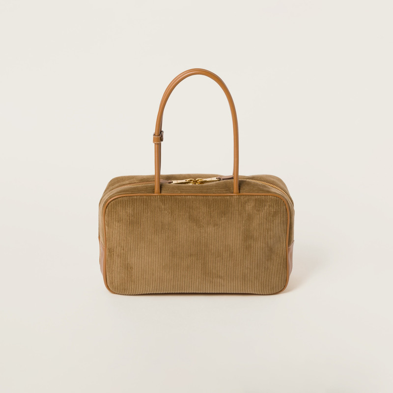 Beau corduroy top-handle bag 3