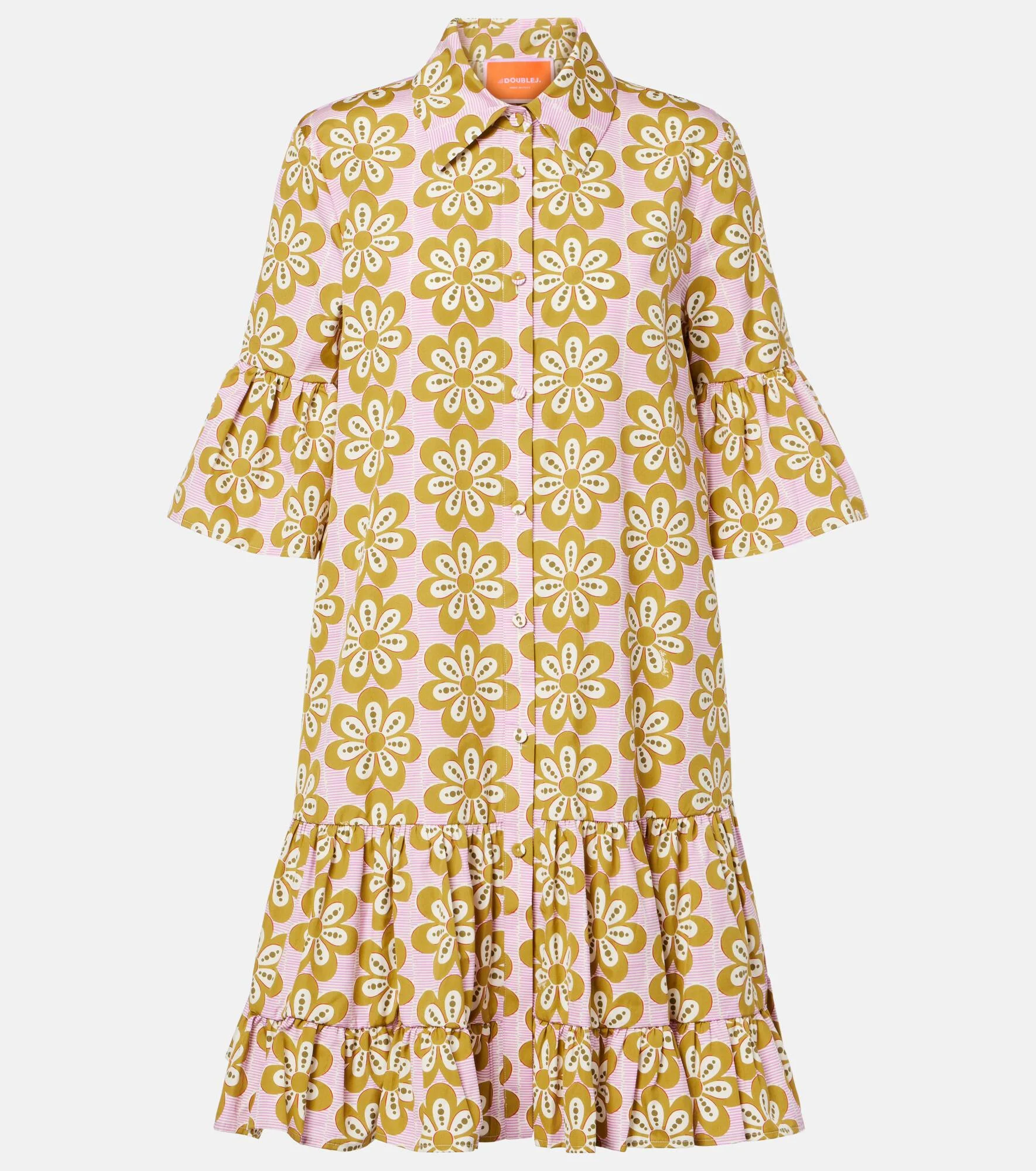 Choux floral cotton poplin shirt dress - 1