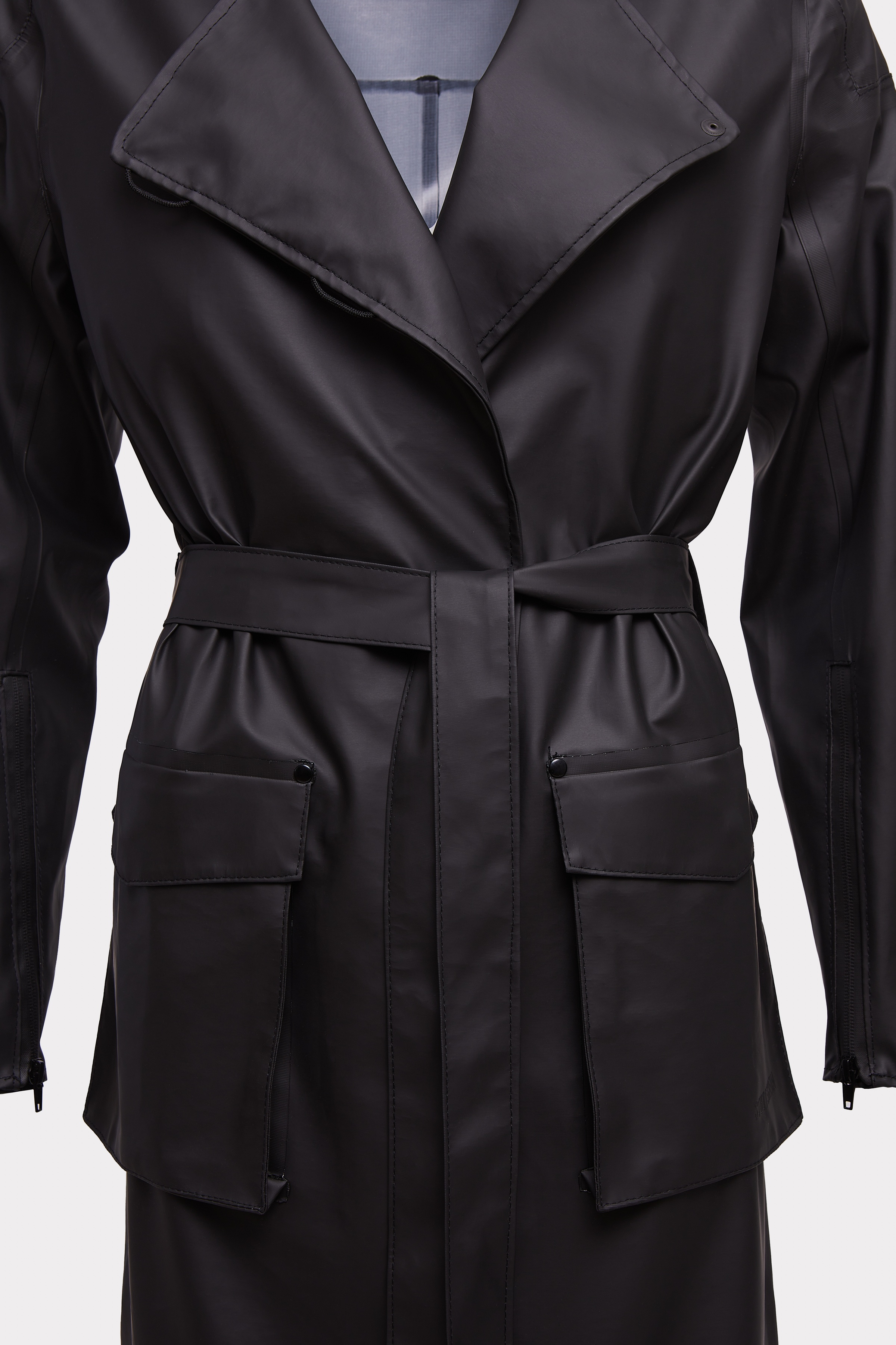 Kista Lightweight Trench Coat Black - 8