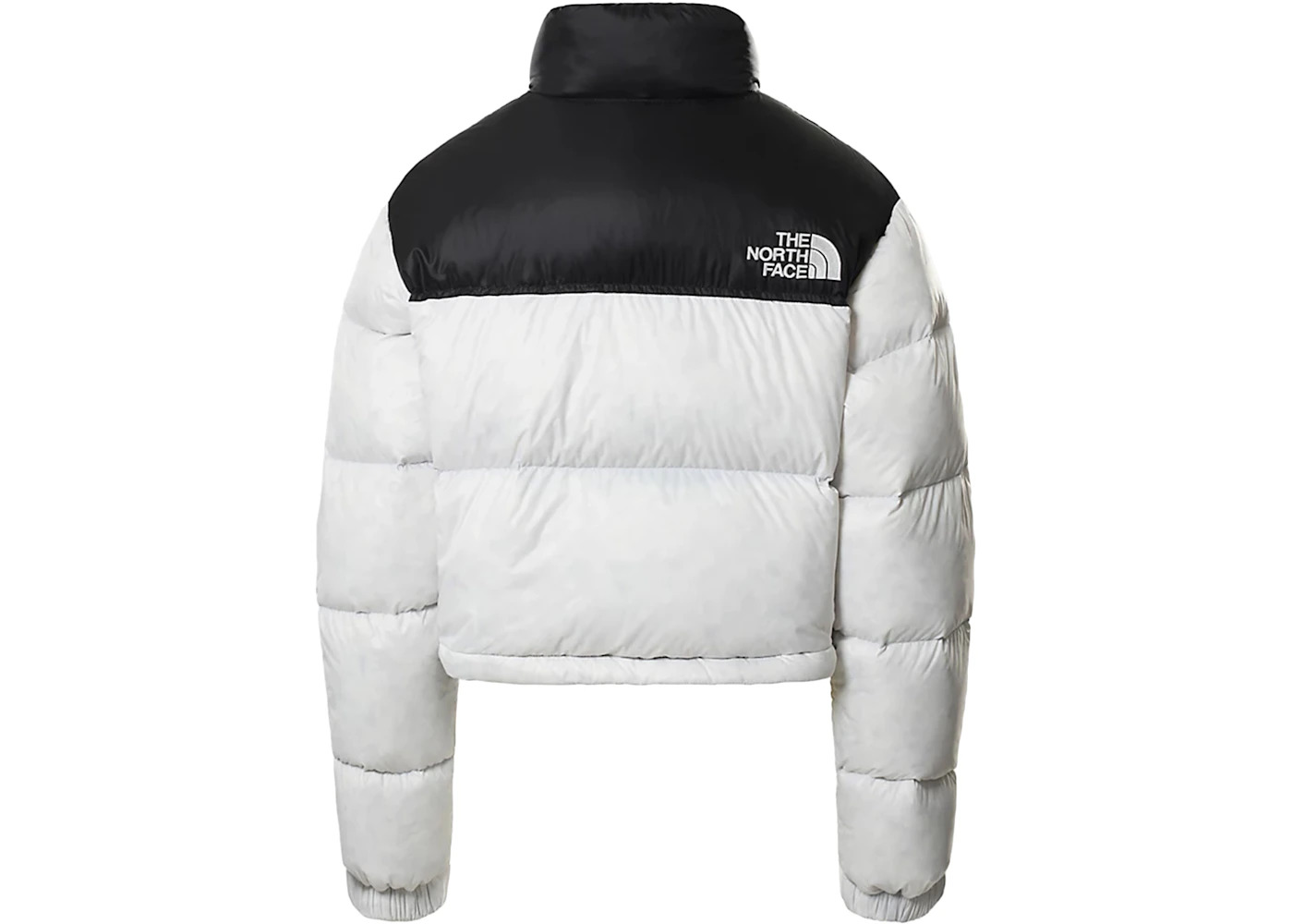 The North Face Womens Nuptse 700 Fill Short Jacket TNF White-TNF Black - 2