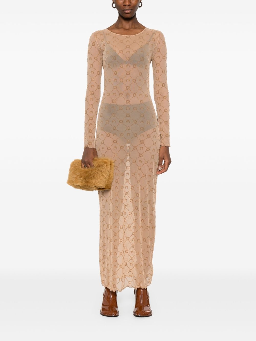 Moonogram mesh dress - 2