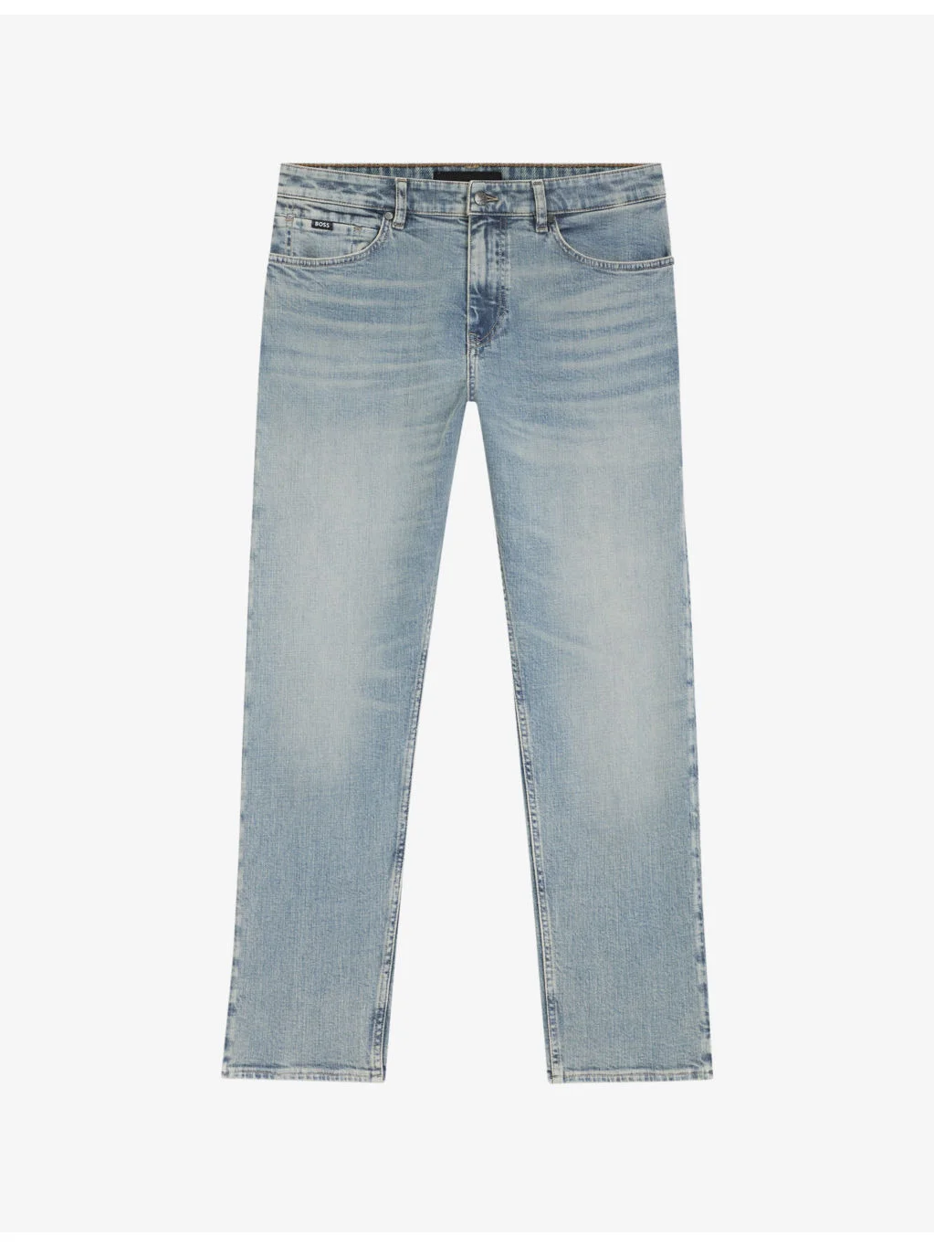 Faded-Wash Slim-Leg Denim Jeans - 1