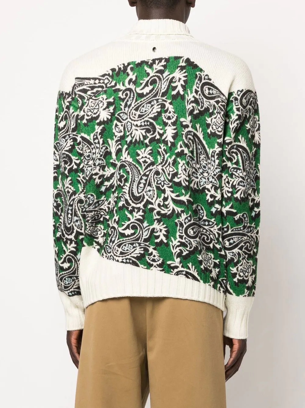 paisley intarsia-knit jumper - 4