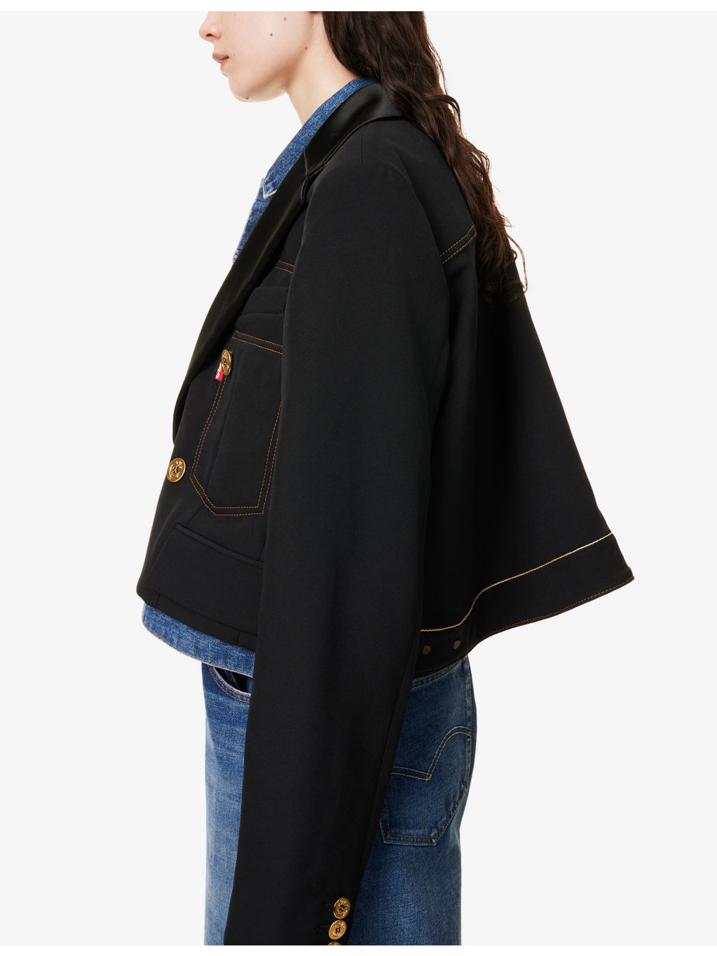 Sacai x Levi's Overlay Twill Denim Jacket - 6