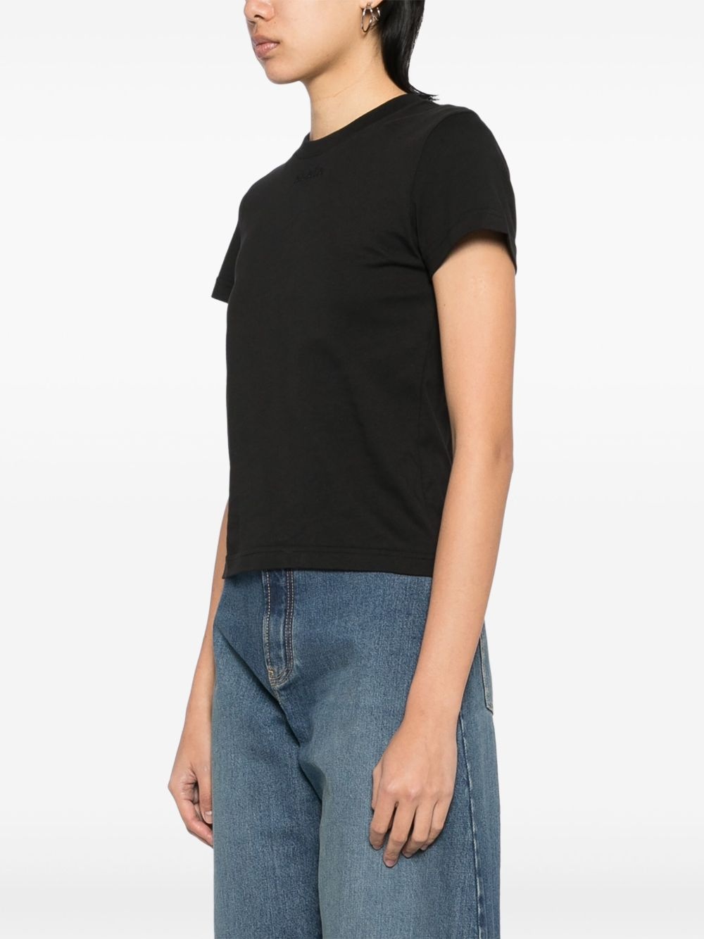 embroidered logo T-shirt - 3