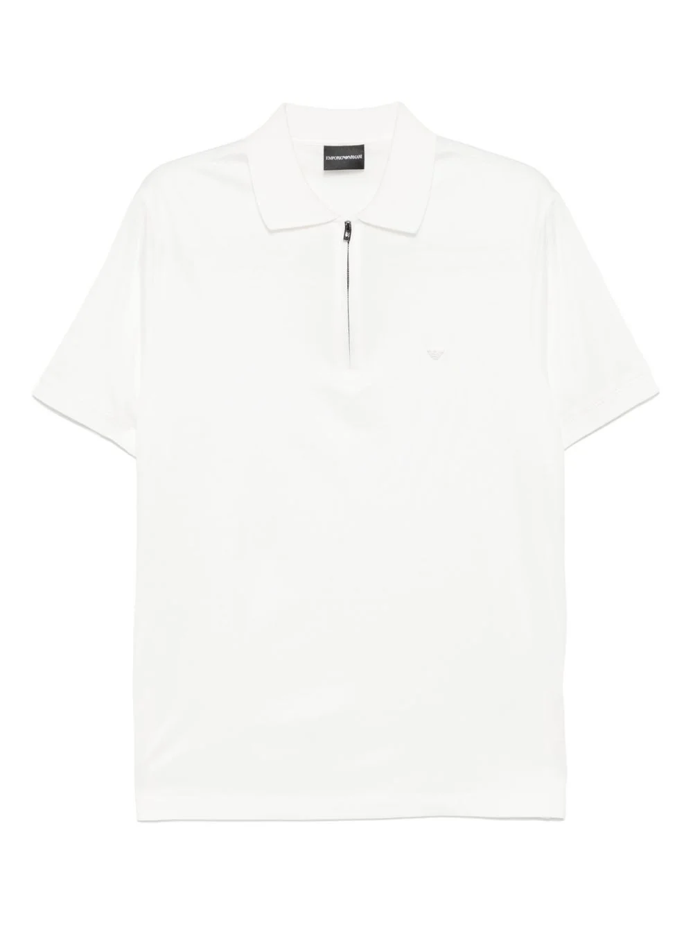 logo-patch polo shirt - 1
