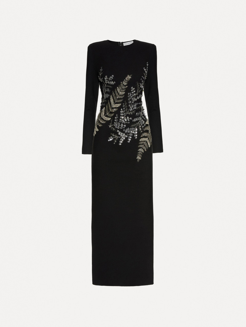 FERN EMBROIDERED LONG SLEEVE GOWN 1