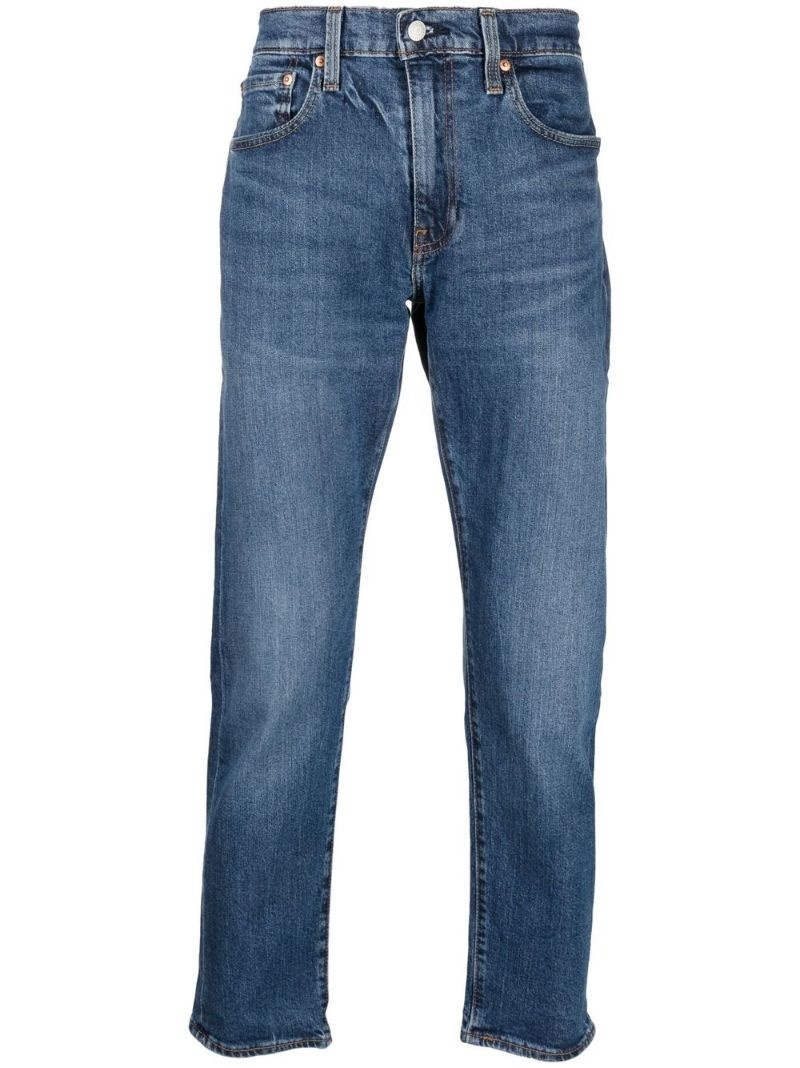 slim-cut denim jeans - 1