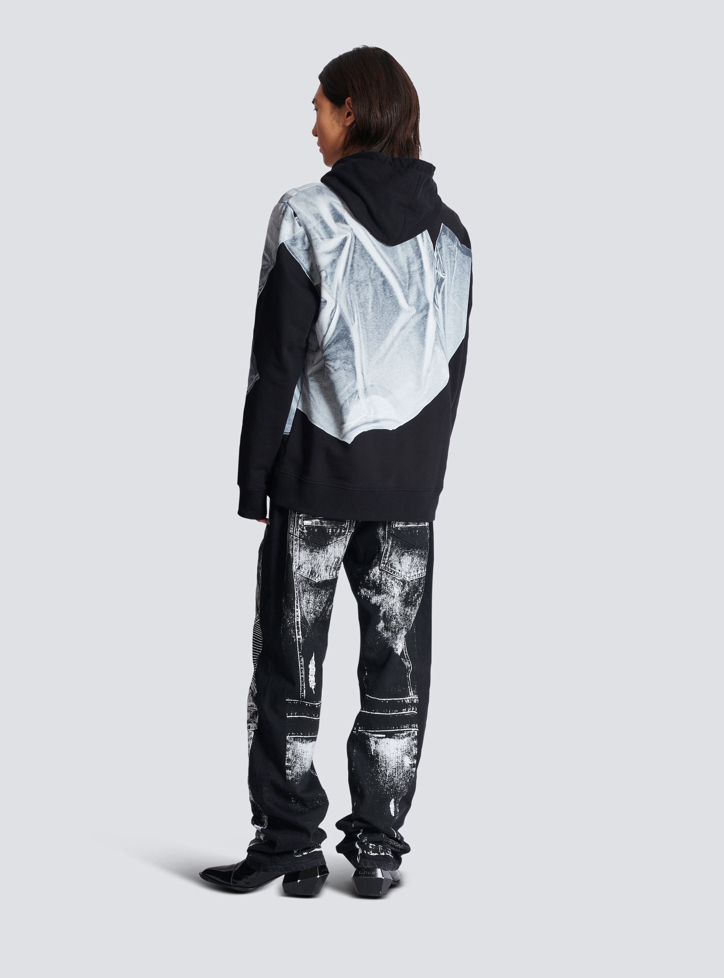 Hoodie with T-shirt print - 4
