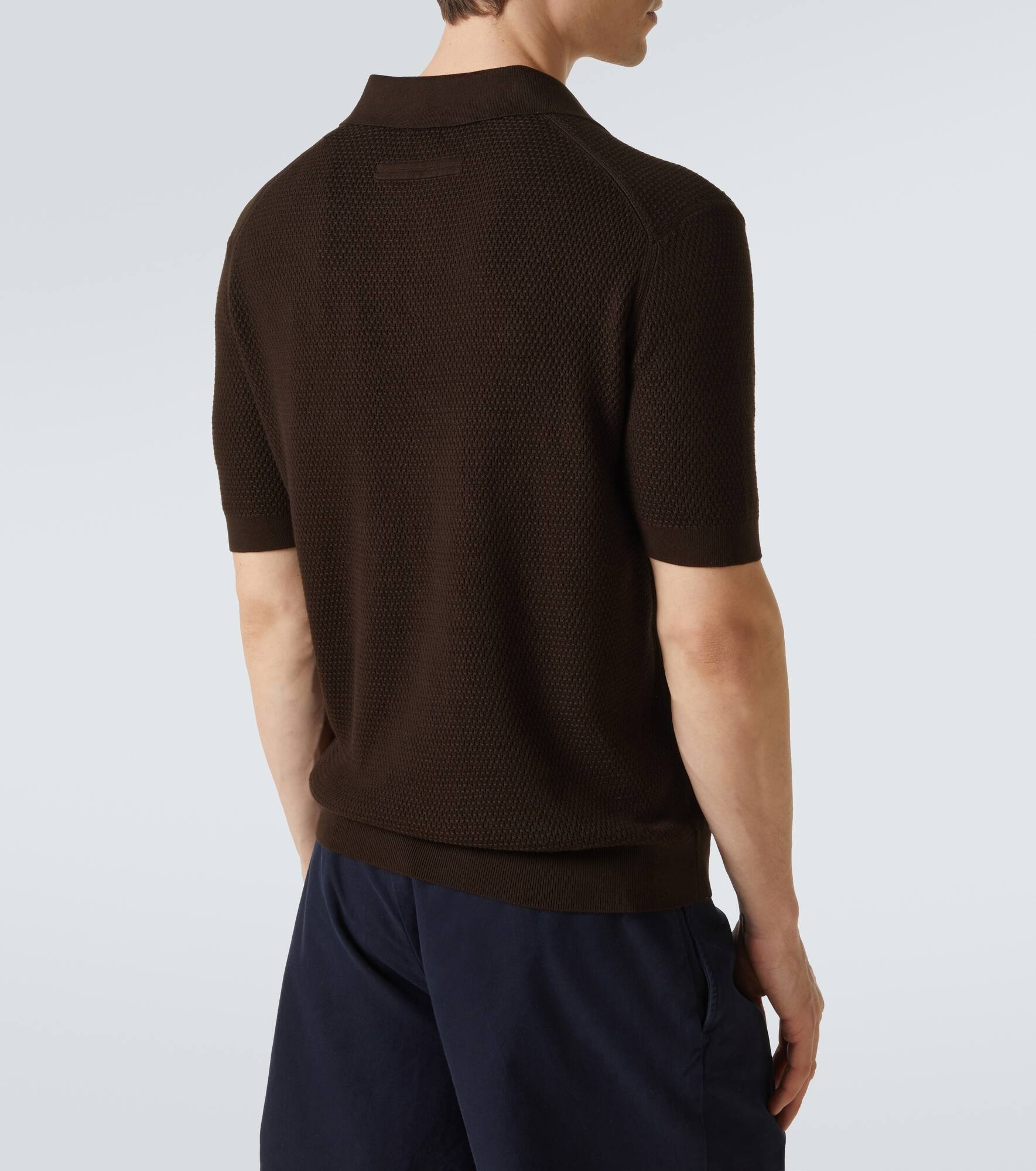 Cotton polo sweater - 4