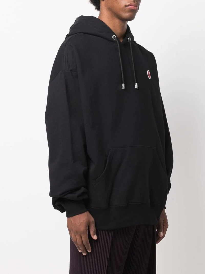 logo-patch cotton hoodie 4
