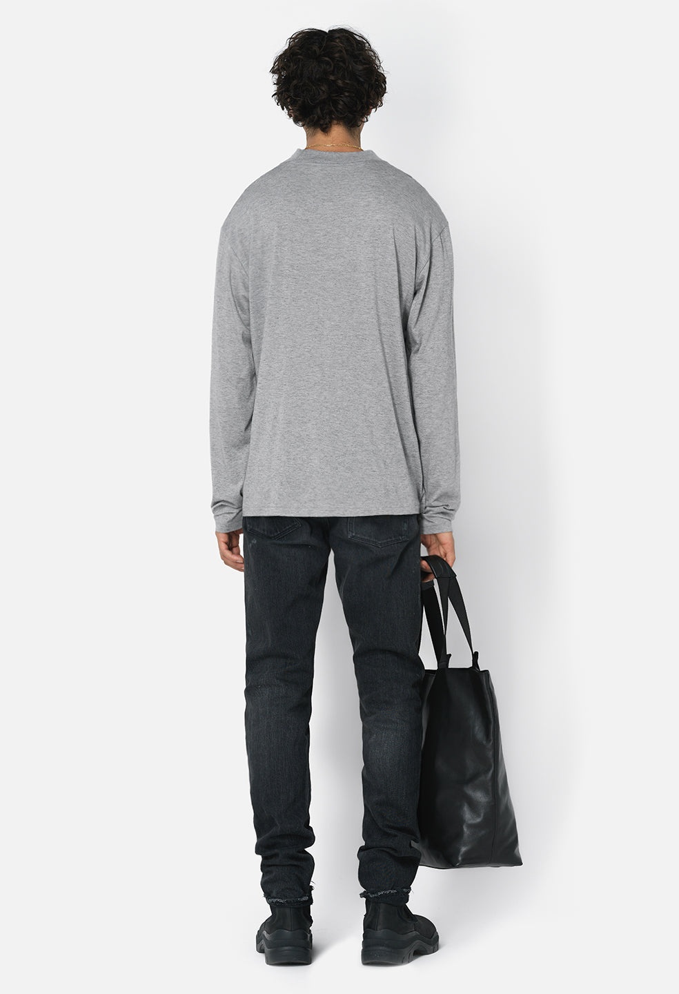 COTTON CASHMERE MOCK NECK - 4