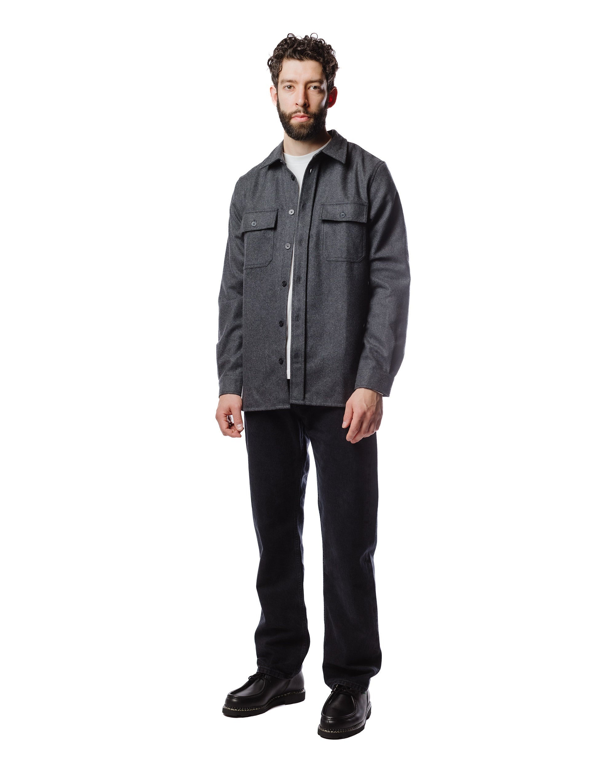 Silas Wool Charcoal Melange - 2