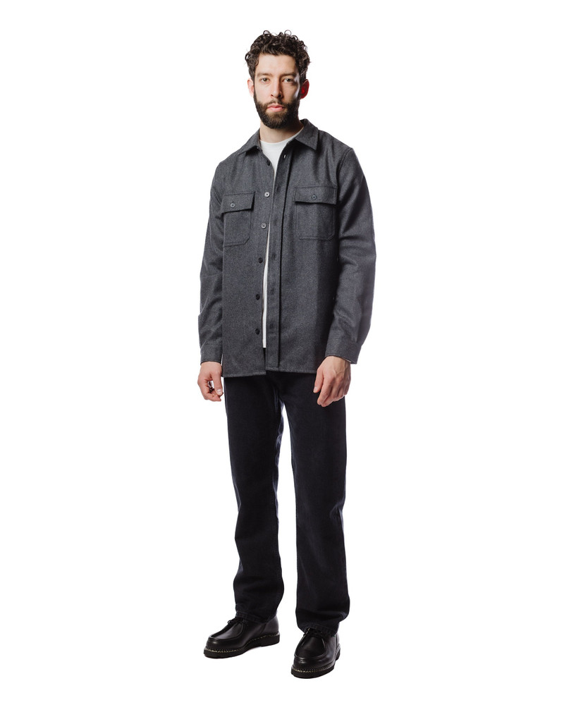 NORSE PROJECTS Silas Wool Charcoal Melange outlook