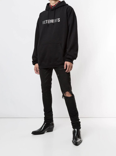 VETEMENTS crystal logo hoodie outlook