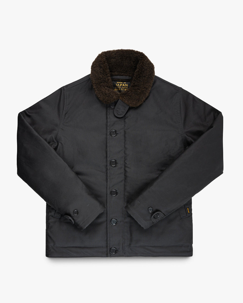OILED WHIPCORD N1 DECK JACKET - BLACK 1
