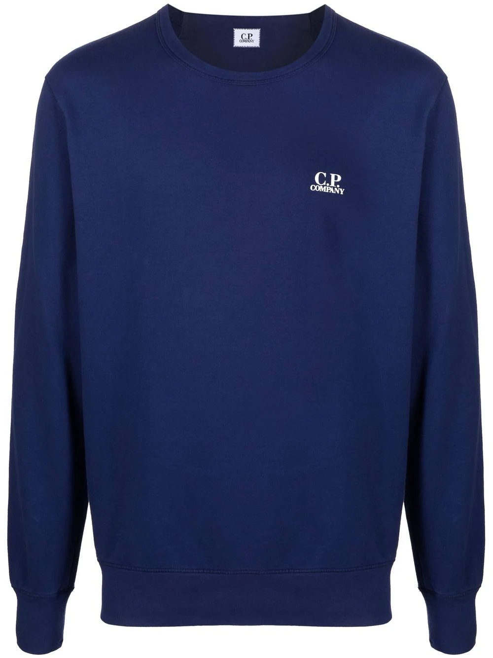 logo-print cotton sweatshirt - 1