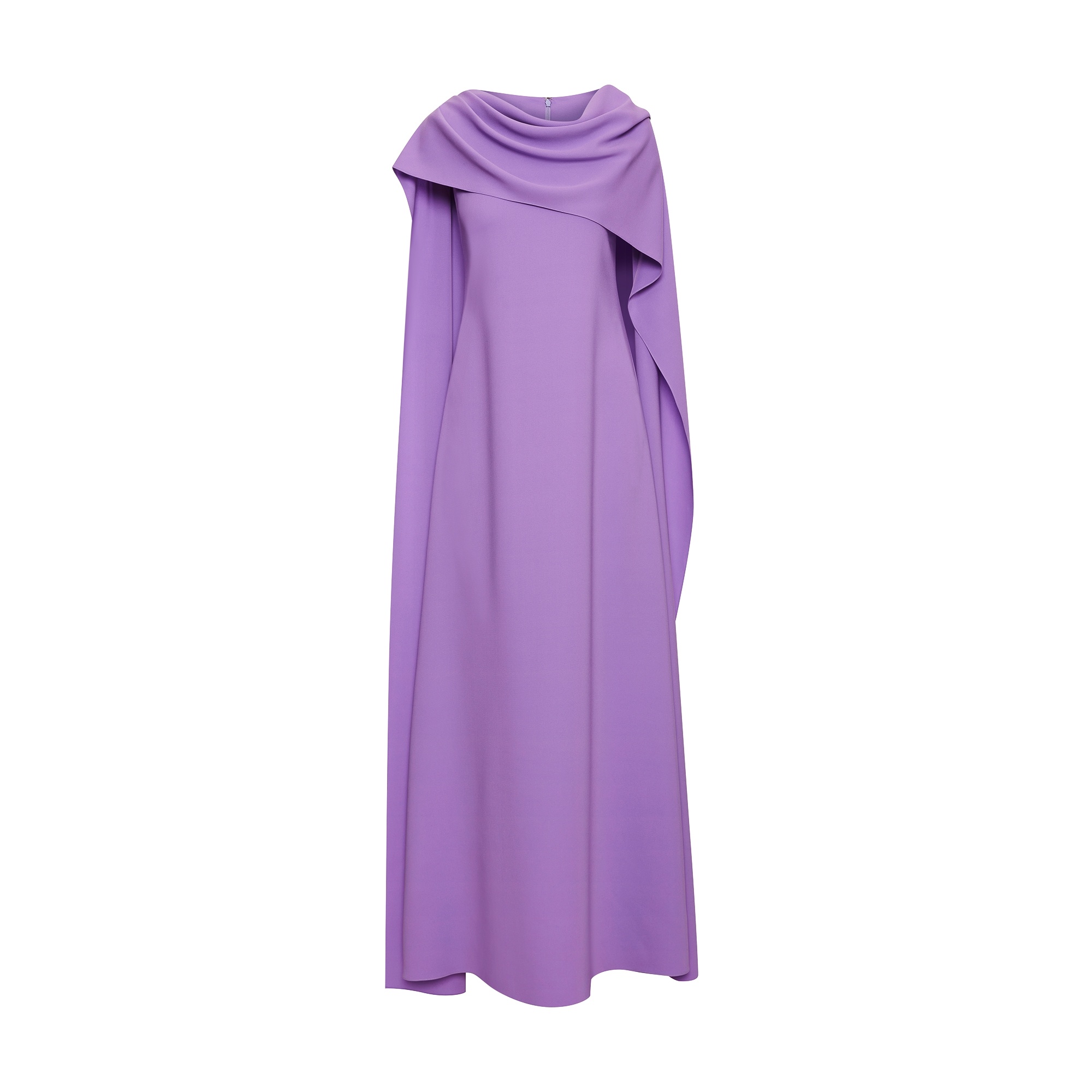 DRAPE NECK GEORGETTE CAFTAN - 5