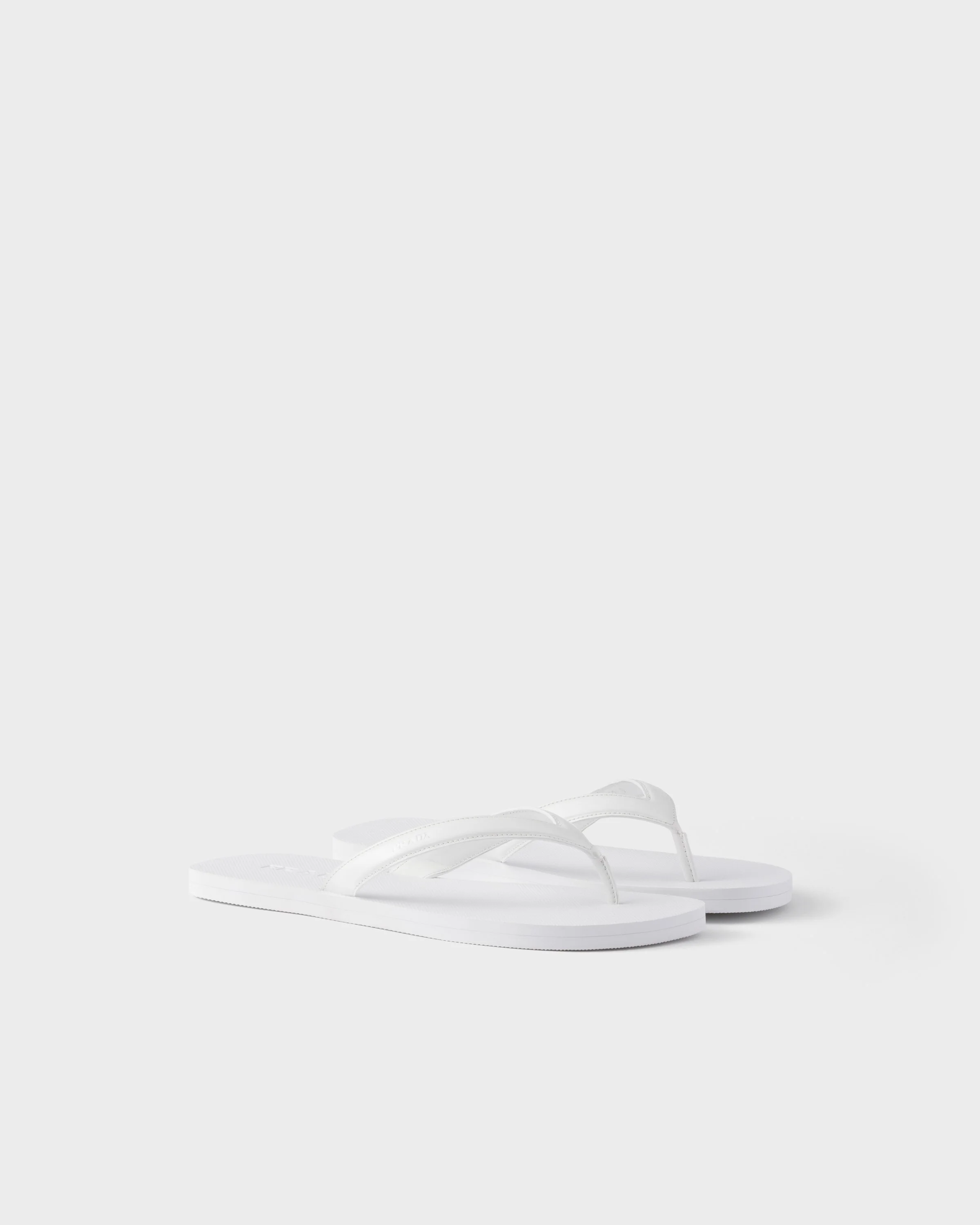 Brushed leather flip-flops - 1