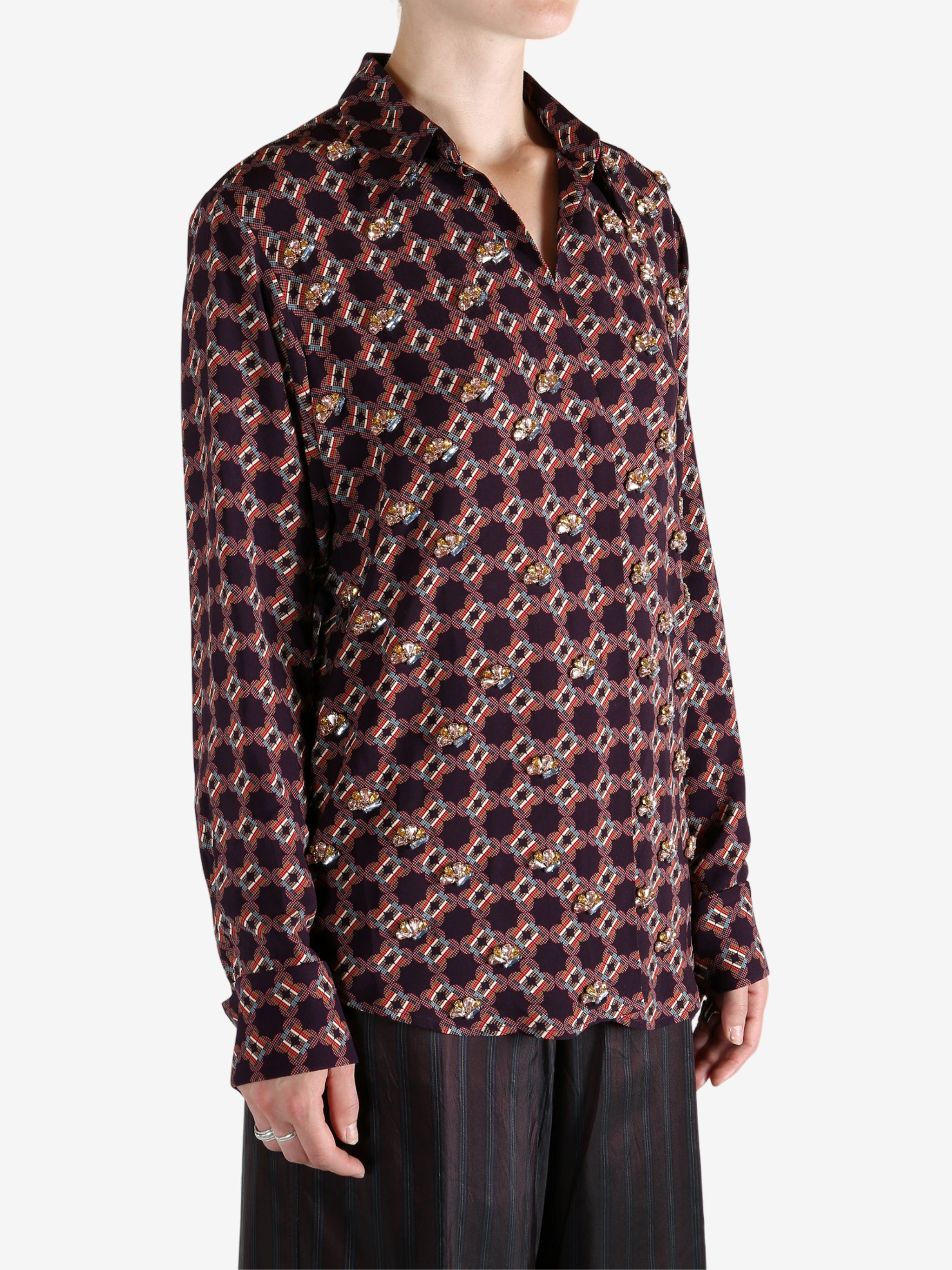 DRIES VAN NOTEN - Women Celindra Embellished Shirt - 2