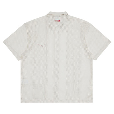 Supreme Supreme x Nike Mesh Short-Sleeve Shirt 'White' outlook