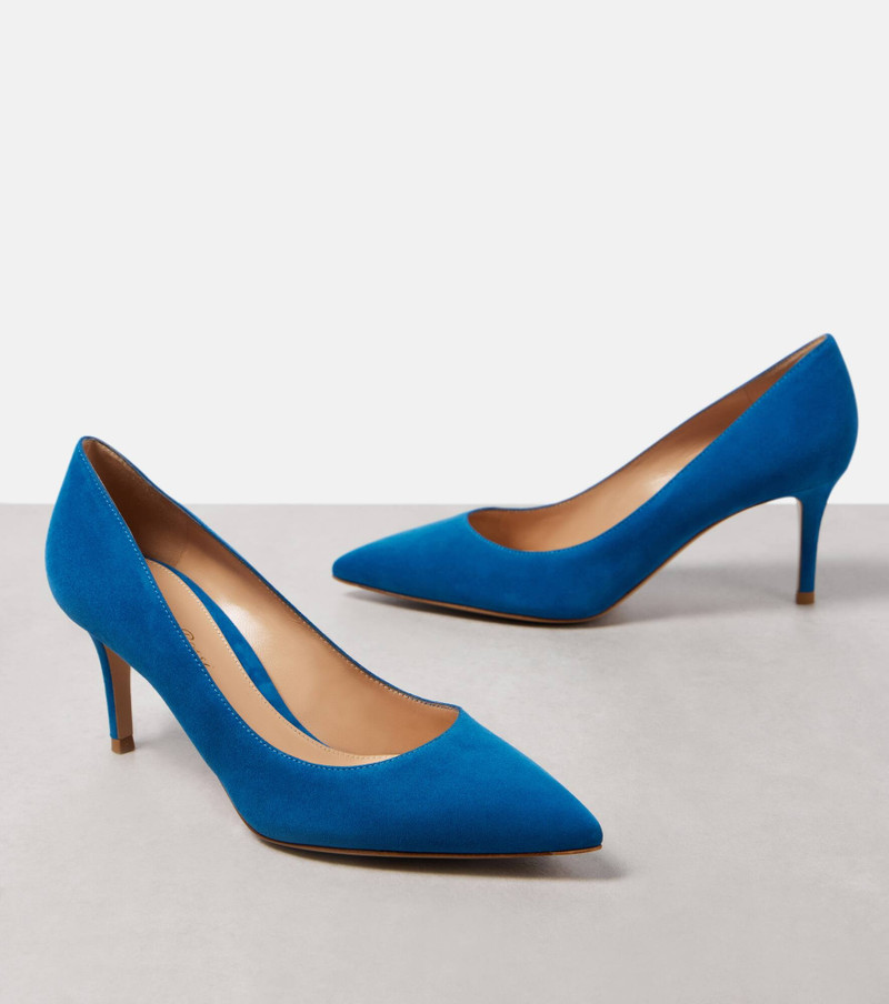 Gianvito 70 스웨드 펌프 5