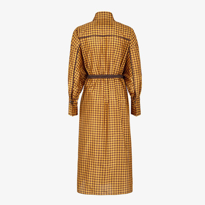 FENDI Check silk dress outlook